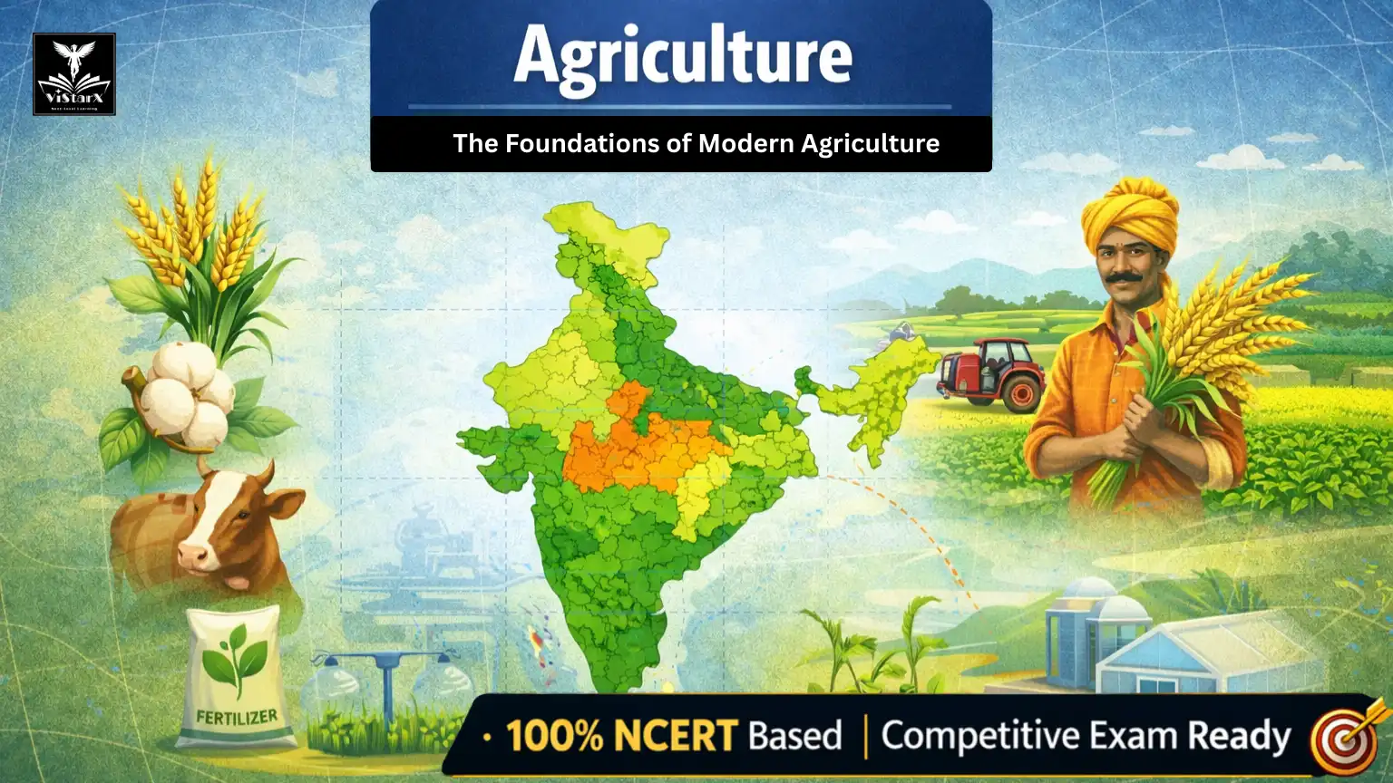 NCERT भूगोल | कक्षा 8 | कृषि (Complete Course) | ViStarX