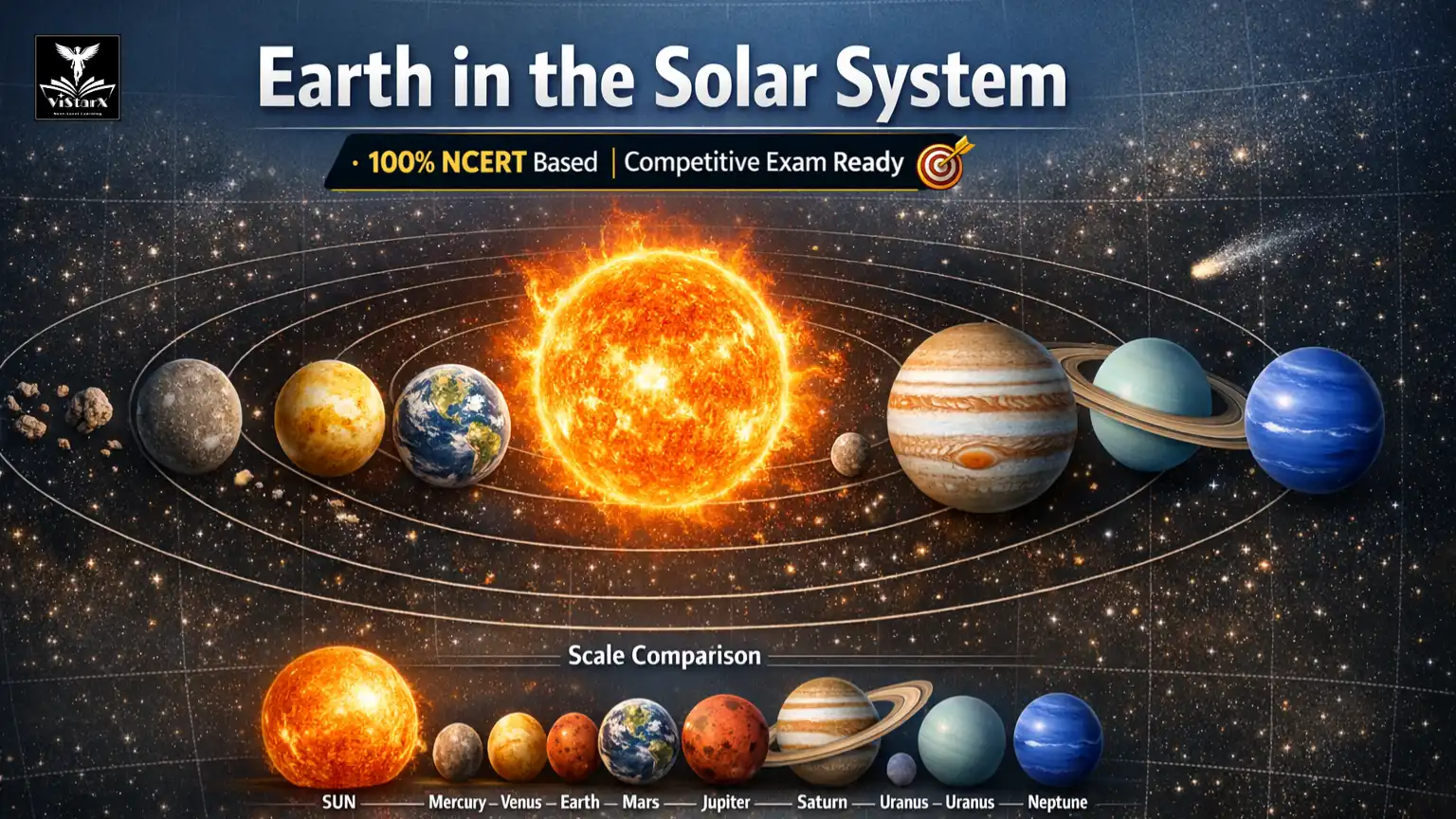 NCERT भूगोल | कक्षा 6 | सौरमंडल में पृथ्वी (Complete Course) | ViStarX