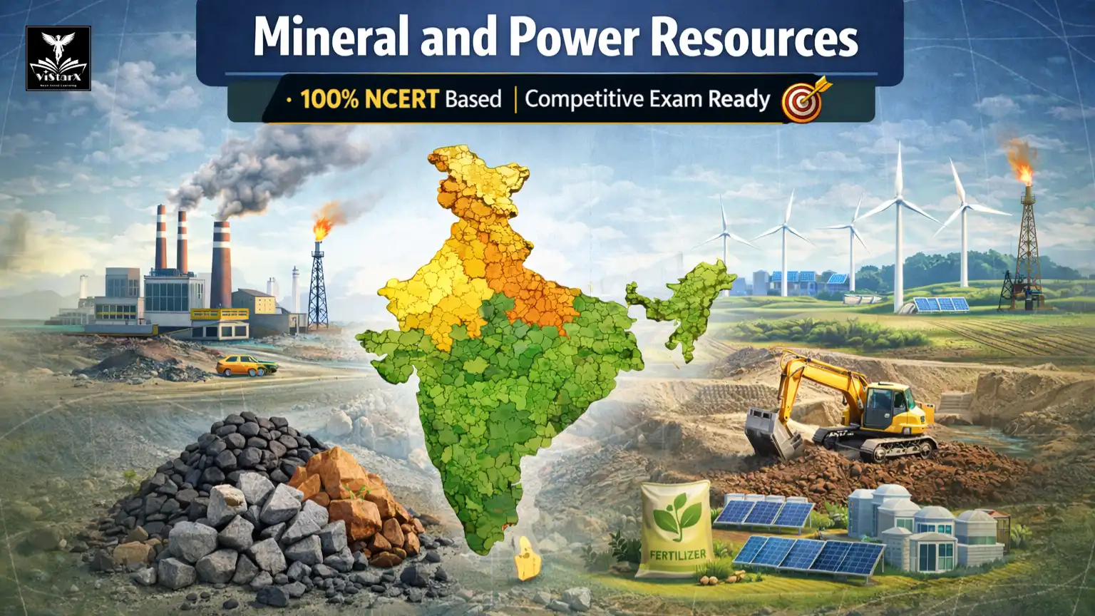 NCERT भूगोल | कक्षा 8 | खनिज और शक्ति संसाधन (Complete Course) | ViStarX