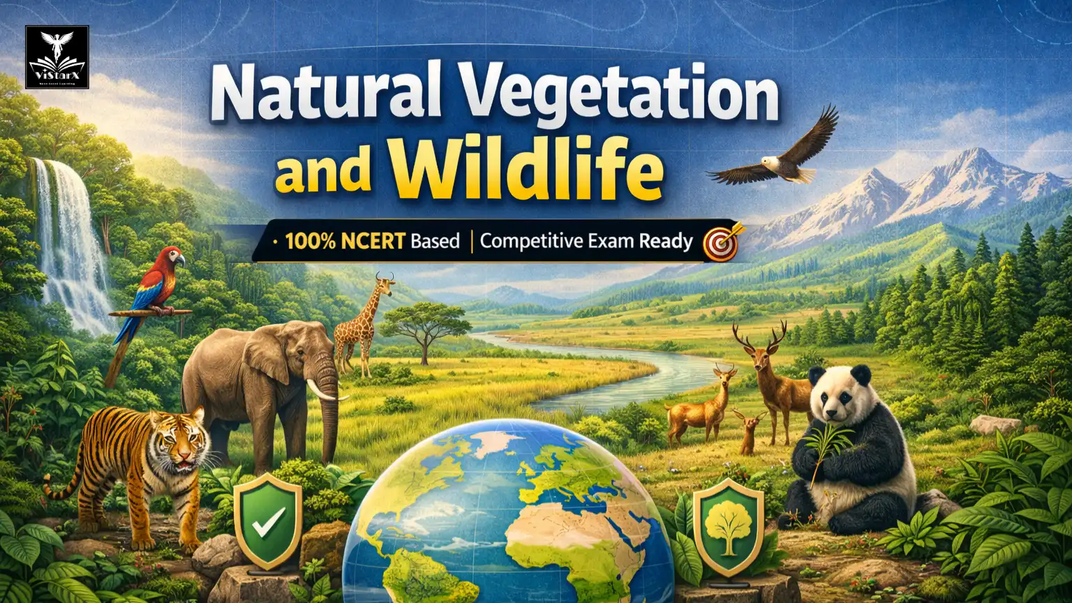 NCERT भूगोल | कक्षा 7 | प्राकृतिक वनस्पति और वन्य जीवन (Complete Course) | ViStarX