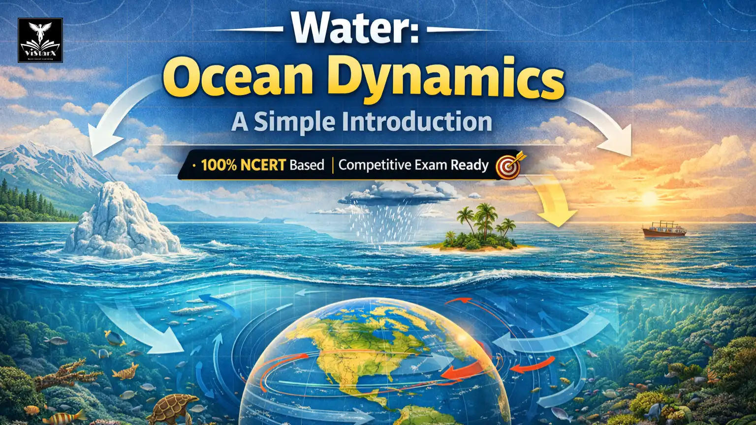 NCERT भूगोल | कक्षा 7 | जल: महासागरीय गतिशीलता: सरल परिचय (Complete Course) | ViStarX