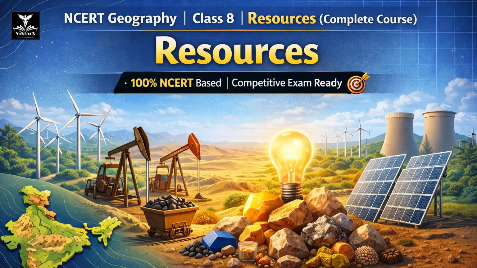 NCERT भूगोल | कक्षा 8 | संसाधन (Complete Course) | ViStarX